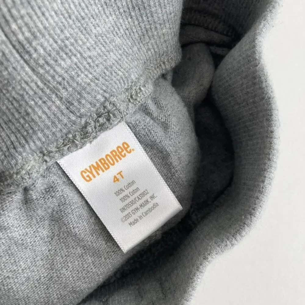 Gymboree Pull On Cotton Knit Shorts - Grey - 4T